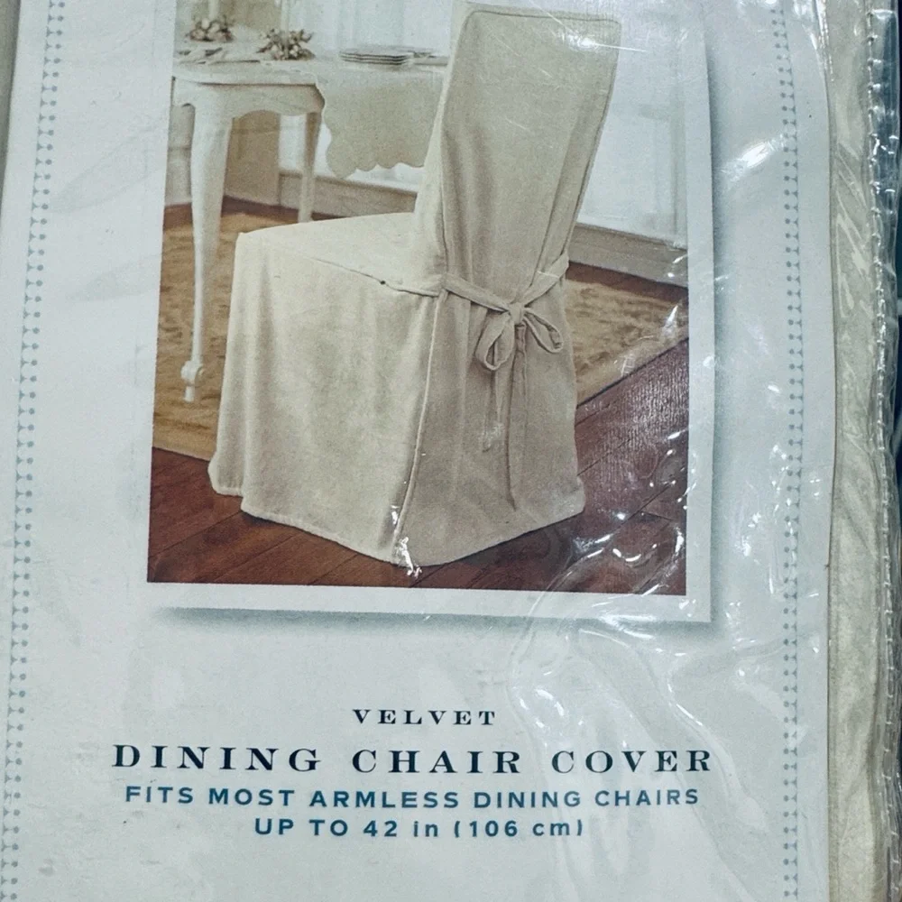 NIB / SIMPLY SHABBY CHIC VELVET SLIPCOVER CHAIR COVER RACHEL ASHWELL
